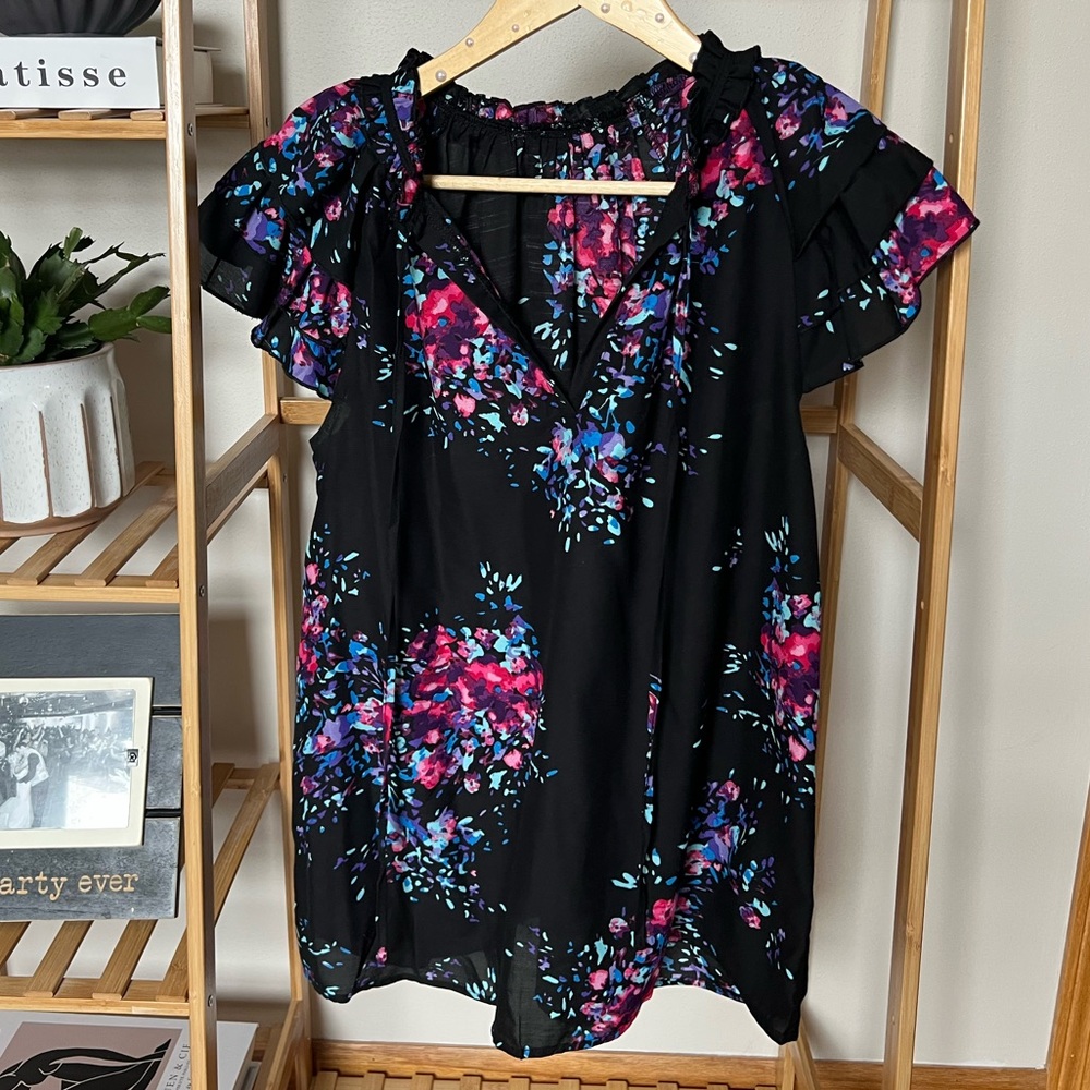 Multi Colored Work Blouse